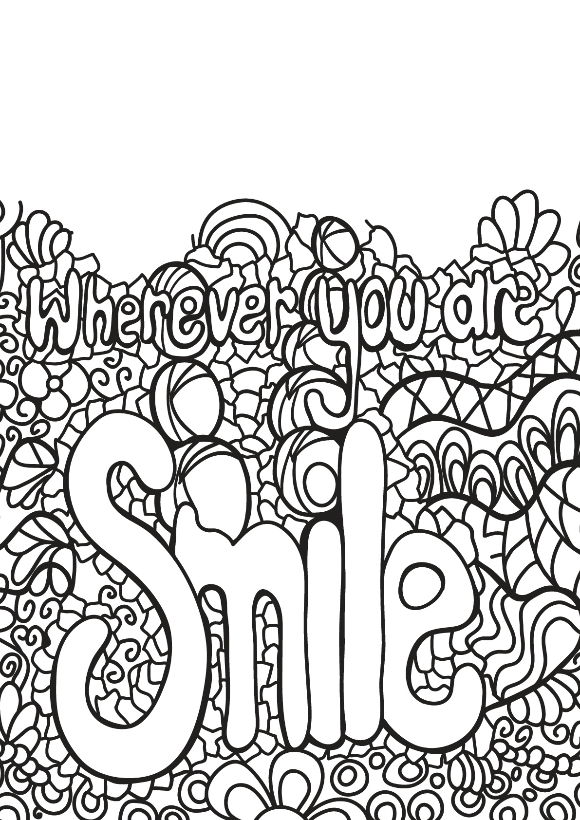 coloring page: Free Book Quote Quotes Adult Coloring ...