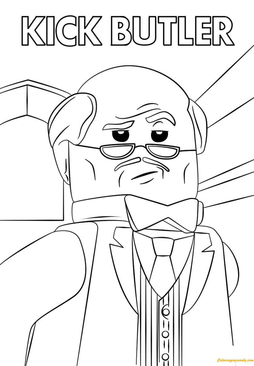 Lego Kick Butler Coloring Page - Free Coloring Pages Online