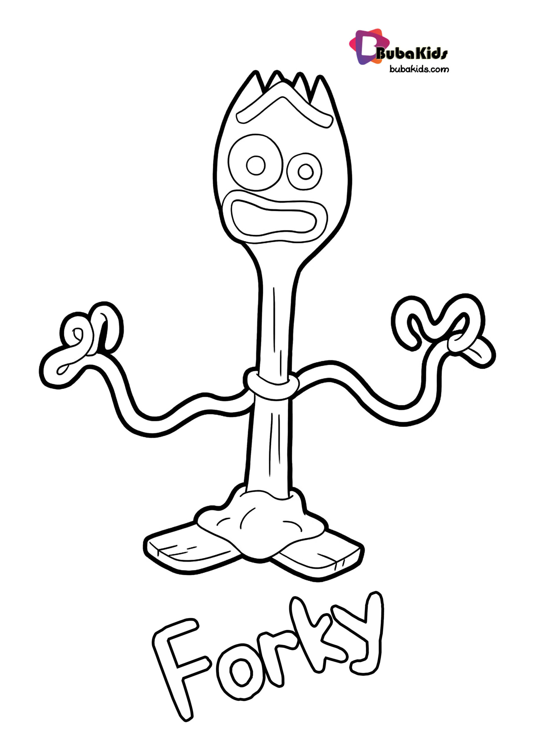 Forky Coloring Pages Coloring Home
