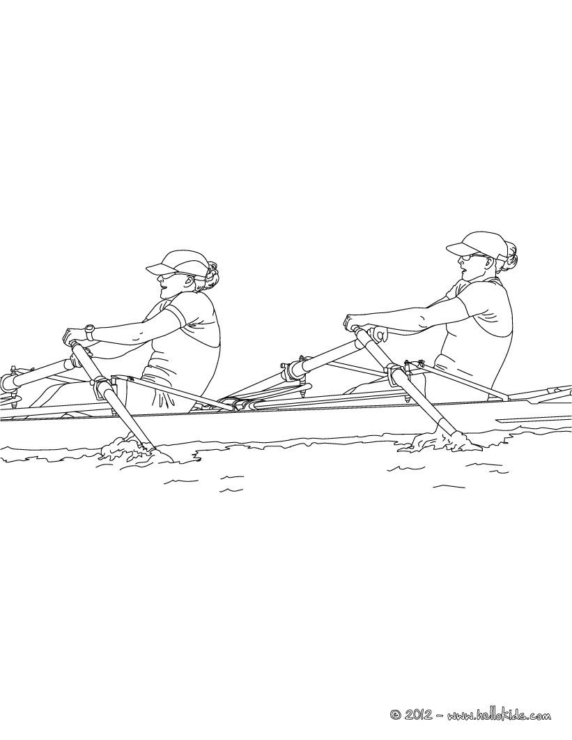 Canoe kayak for kids coloring pages - Hellokids.com