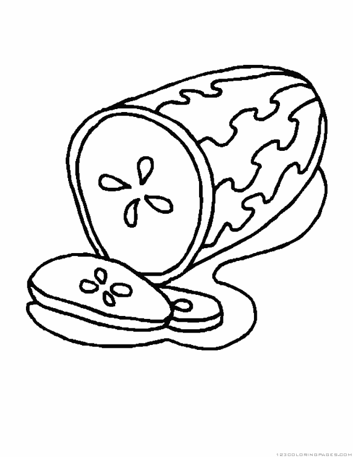 Cucumber Coloring Pages