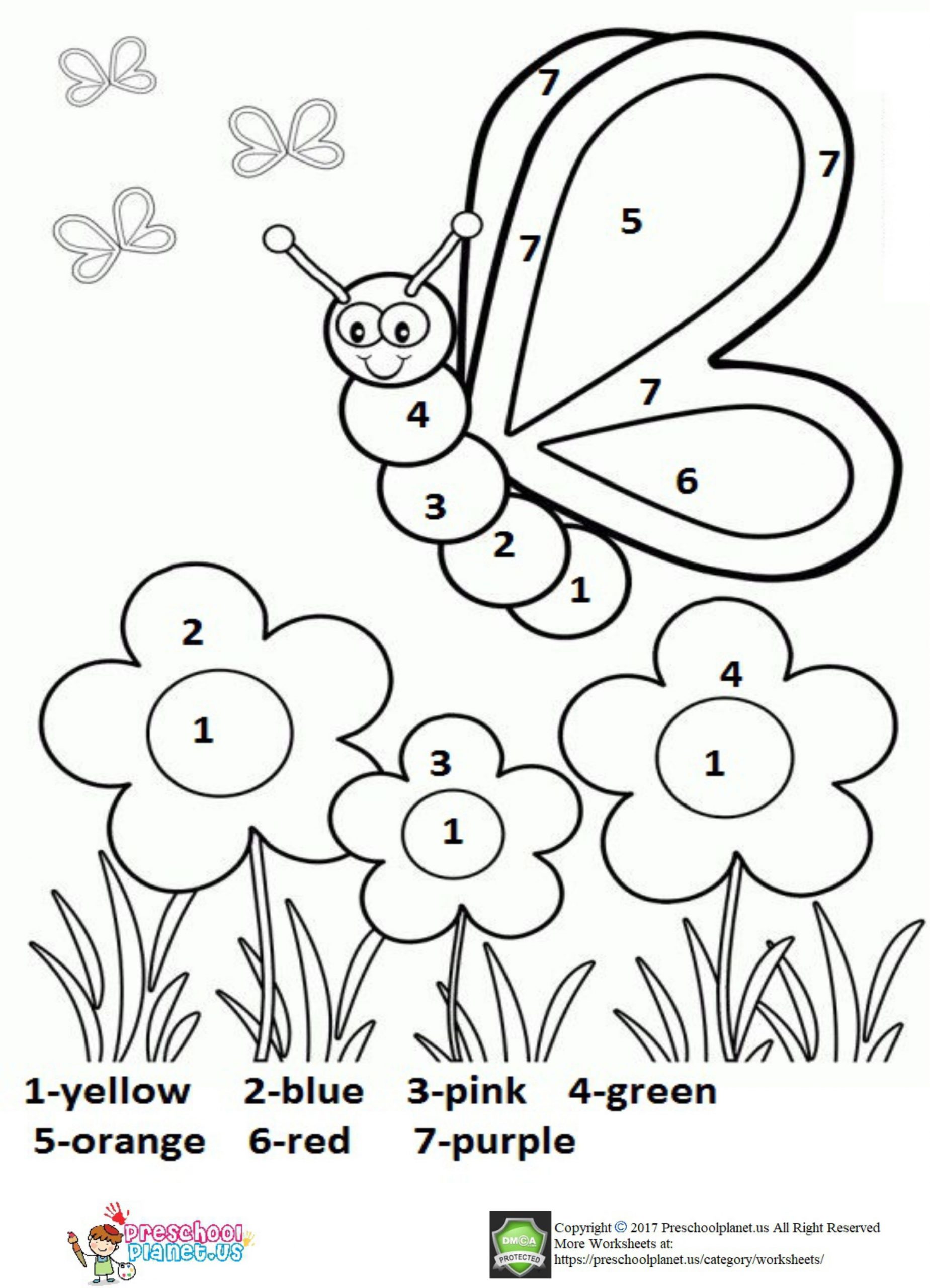 worksheets excelent spring coloring sheets for toddlers color by number printable worksheet kids worksheets scaled nursery
