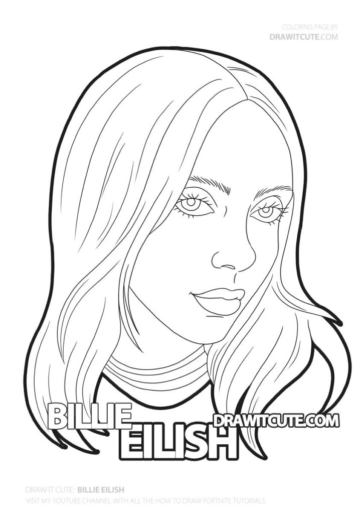 Billie Eilish Coloring Pages - Coloring Home