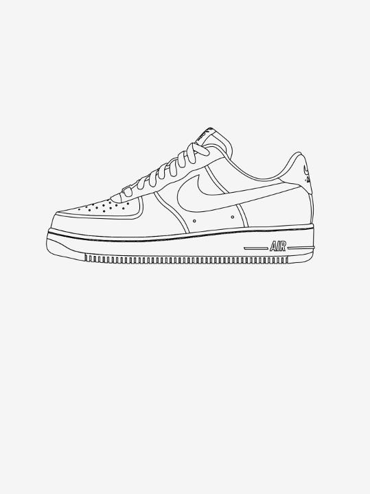 Blank Air Force 1 Template