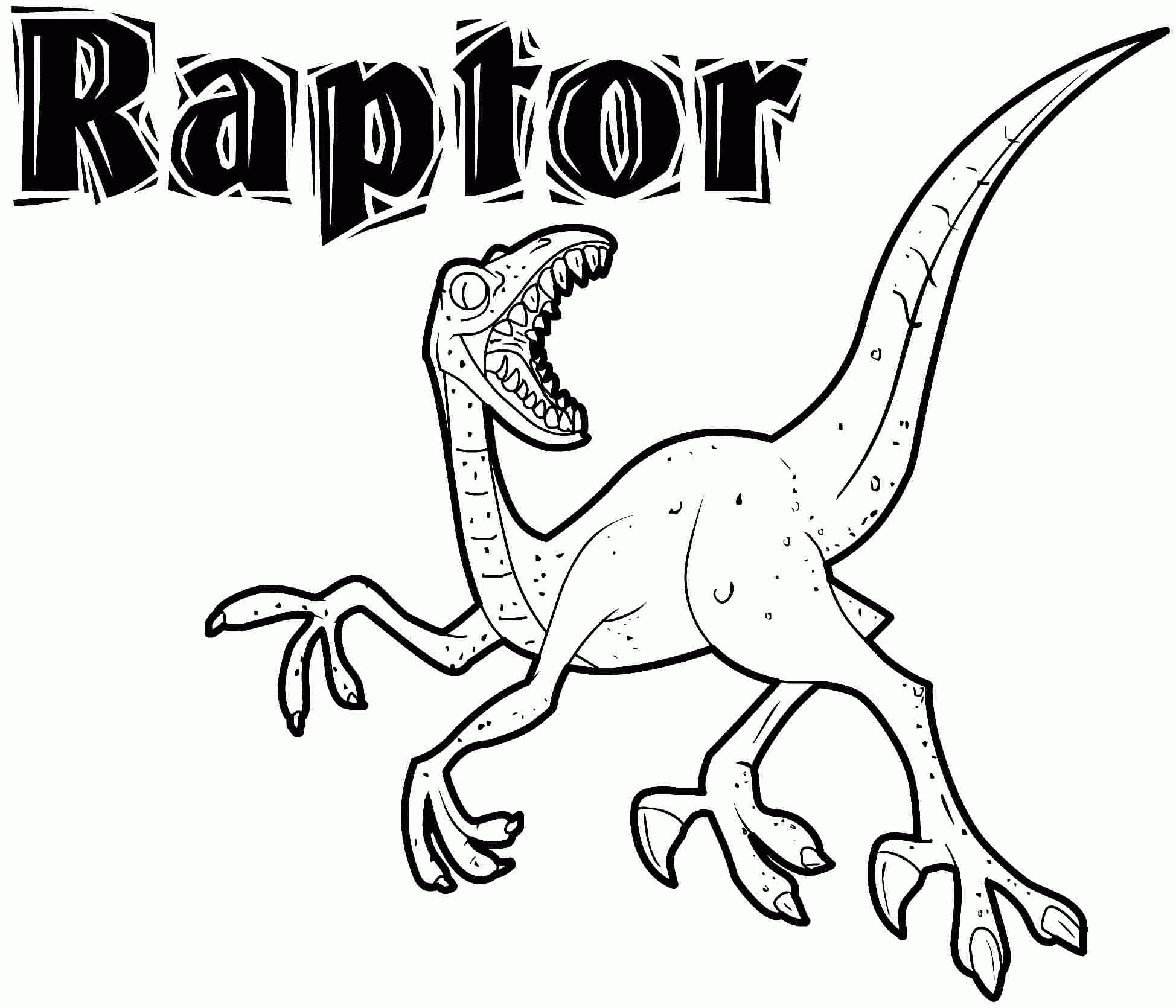 Raptor Coloring Pages   Coloring Home