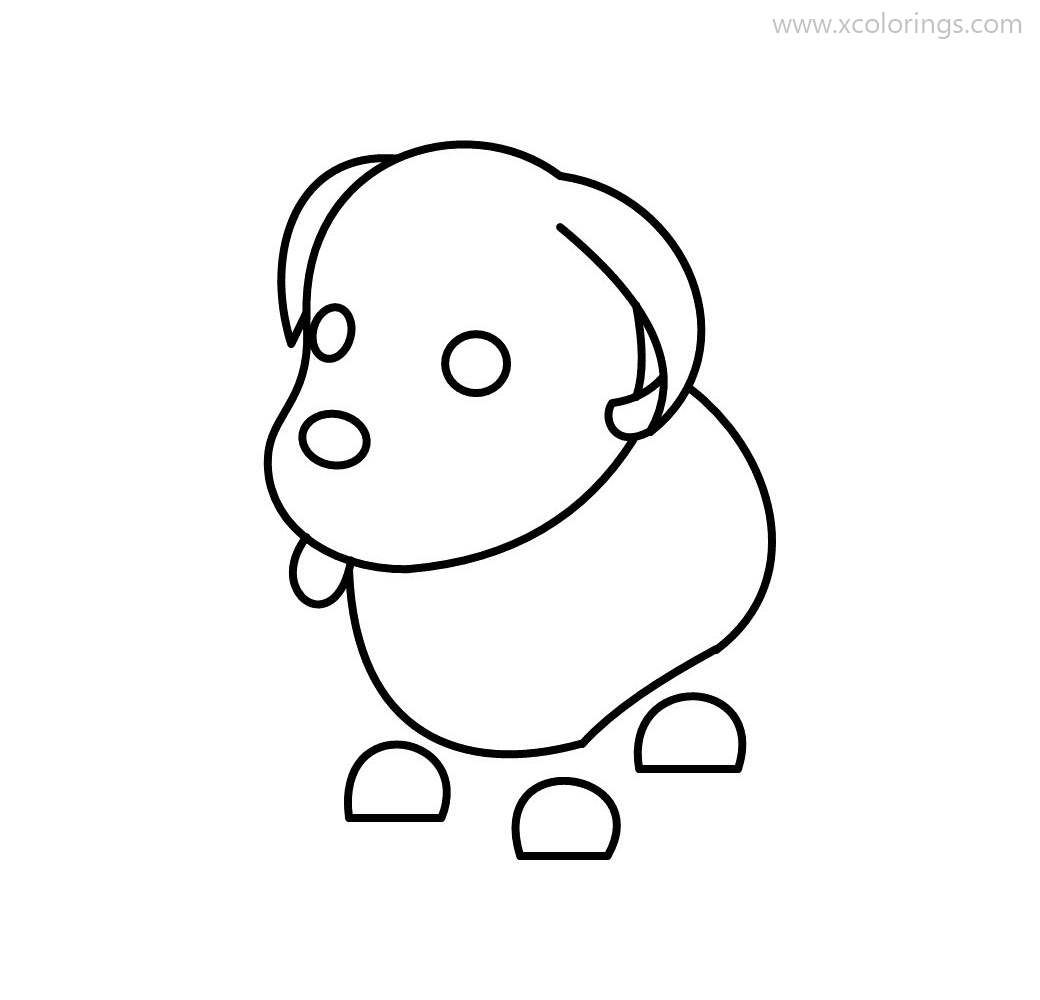 Roblox Adopt Me Coloring Pages Blue Dog. | Pets drawing, Coloring pages,  Disney art drawings