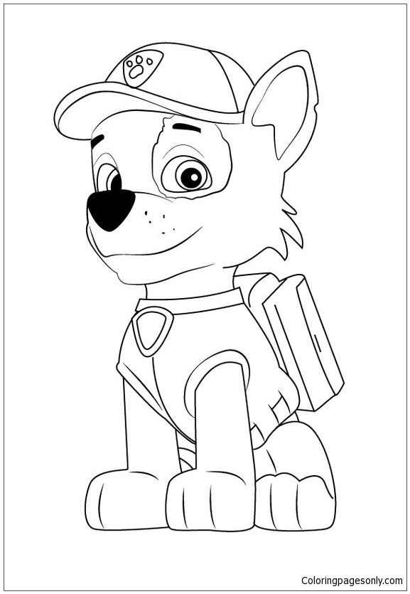 Rocky from Paw Patrol Coloring Pages - Cartoons Coloring Pages - Free  Printable Coloring Pages Online