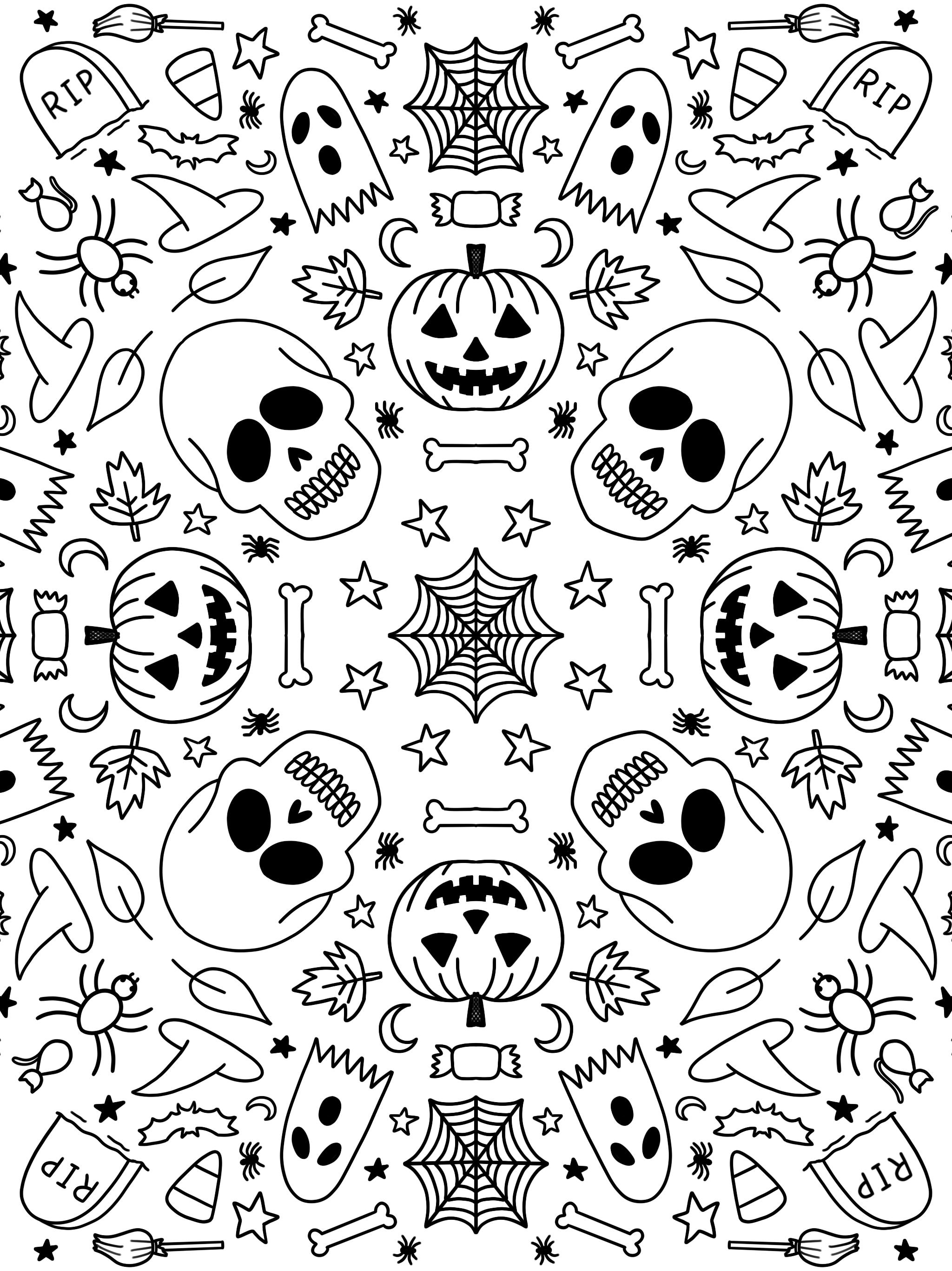 Free Halloween Coloring Pages | Alexis Gentry