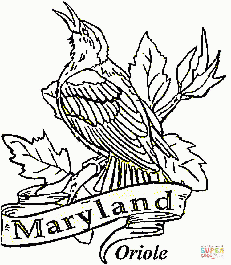 Maryland Coloring Page - Coloring Home