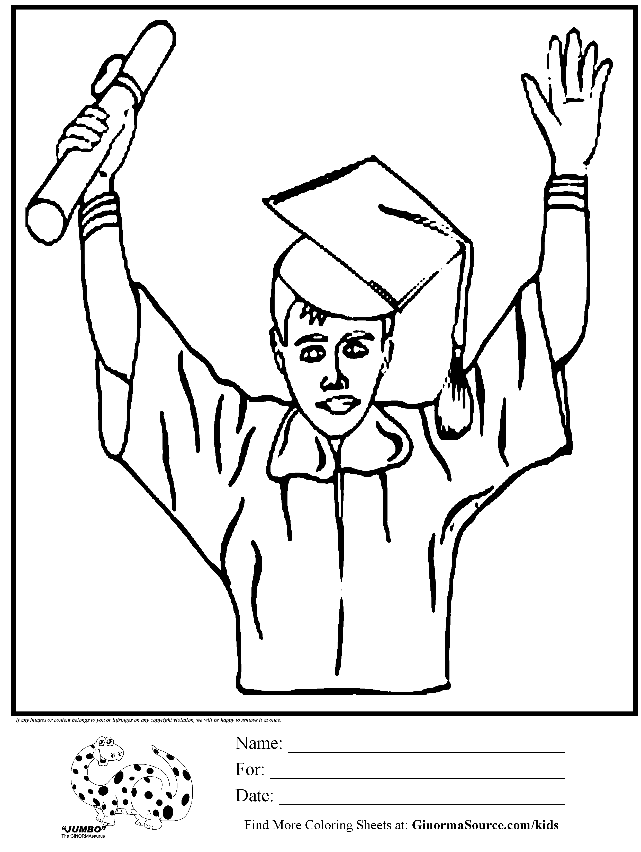 14 Free Pictures for: Graduation Coloring Pages. Temoon.us