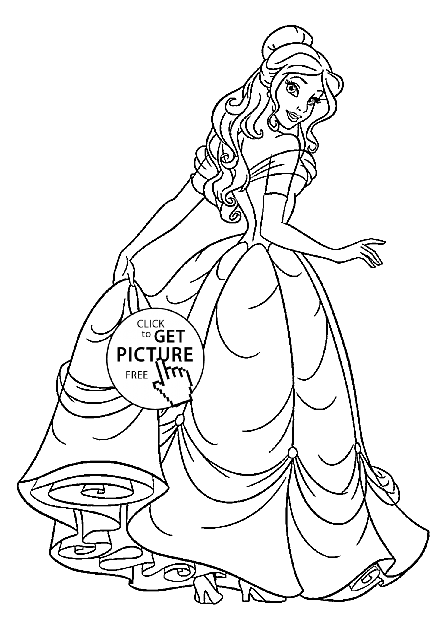 Coloring Pages Beauty And The Beast Coloring Home