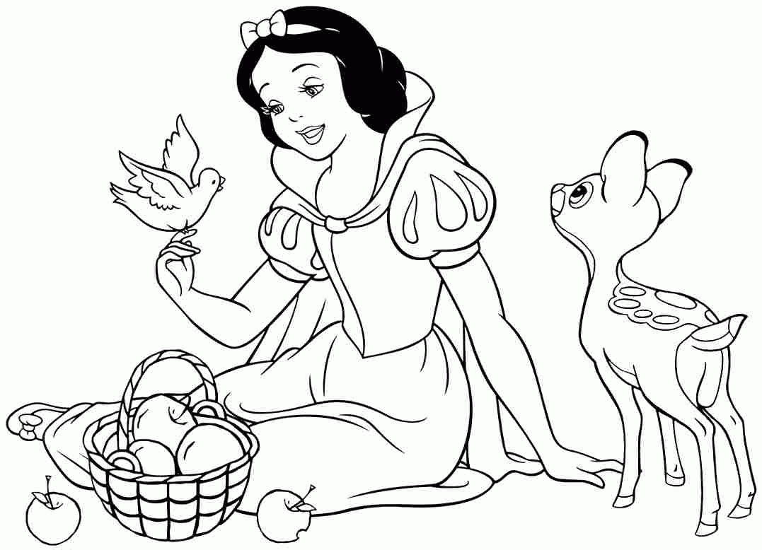 Disney Princess Coloring Pages Snow White   Coloring Home