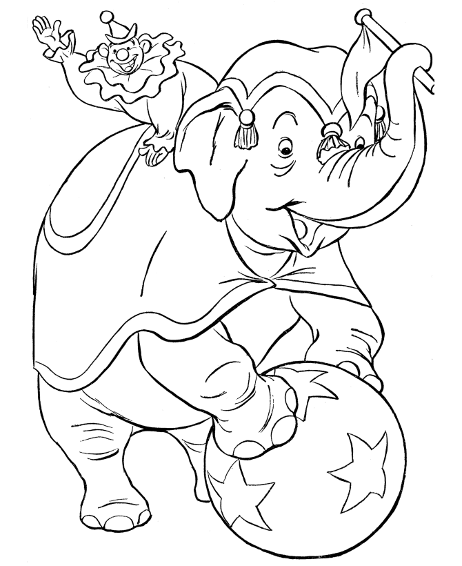 Pin Circus For Kids Coloring Pages Free