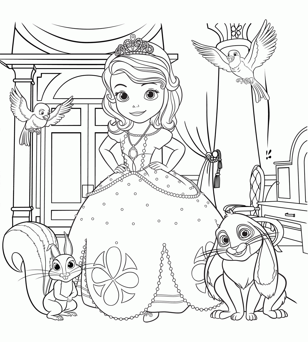 Sofia The First Coloring Pages For Girls To Print For Free ...