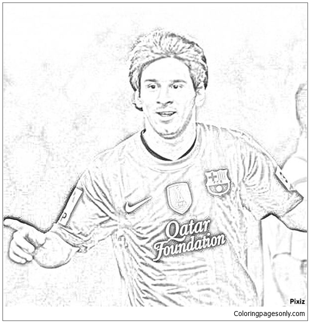 Lionel Messi-image 4 Coloring Pages - Lionel Messi Coloring Pages - Coloring  Pages For Kids And Adults