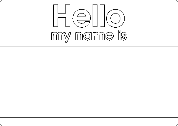 my name is tag coloring page