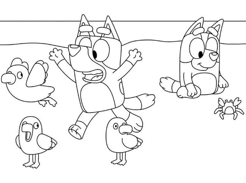 Bluey Coloring Pages - Coloring Home