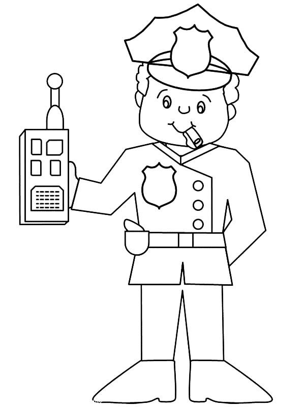 kids swat police coloring pages | Coloring pages, Police officer ...