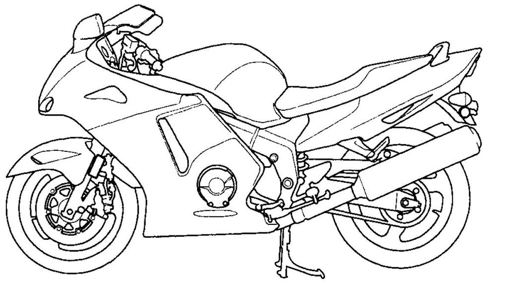 Motorcycle #46 (Transportation) – Printable coloring pages