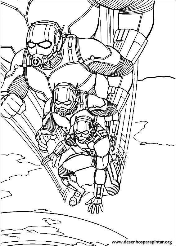 Ant-Man and Wasp free printable coloring pages – Colorpages.org