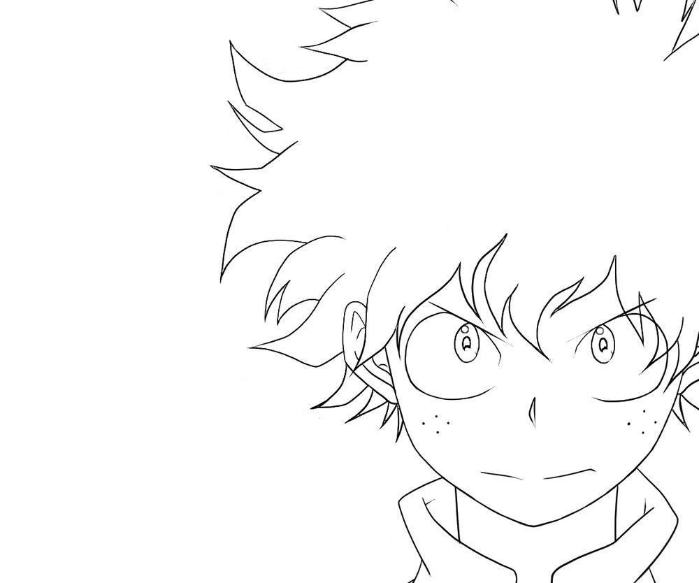 Deku Coloring Pages   Coloring Home