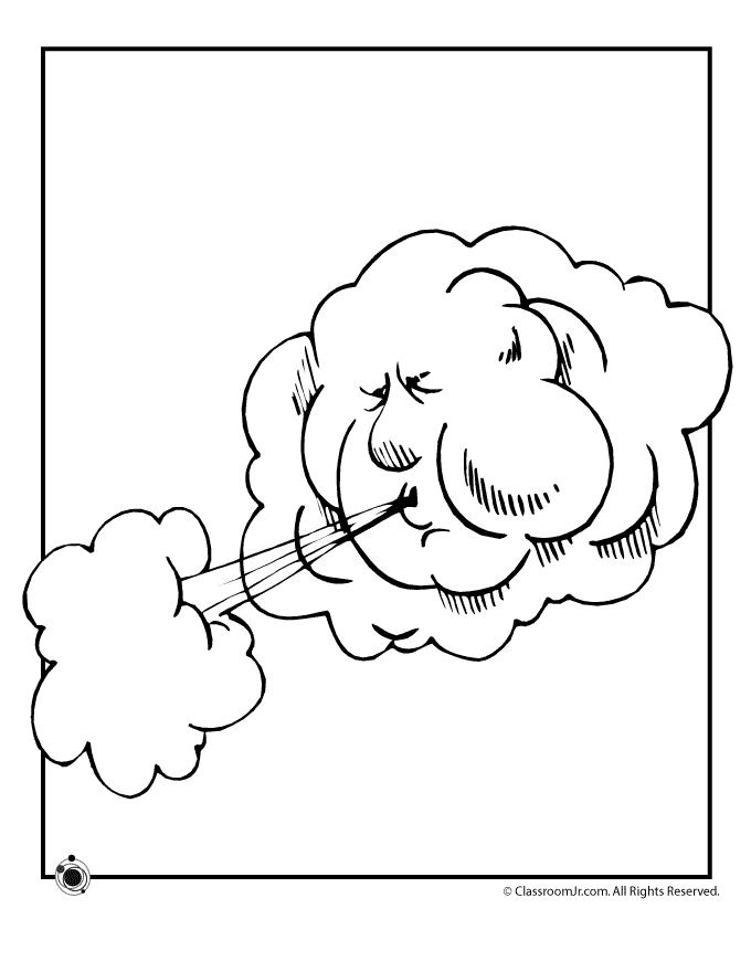 Weather Coloring Pages - Woo! Jr. Kids Activities | Coloring pages, Weather  theme, Wind pictures
