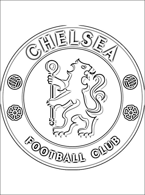 Emblem Of Chelsea F.C. Coloring Page - Coloring Home