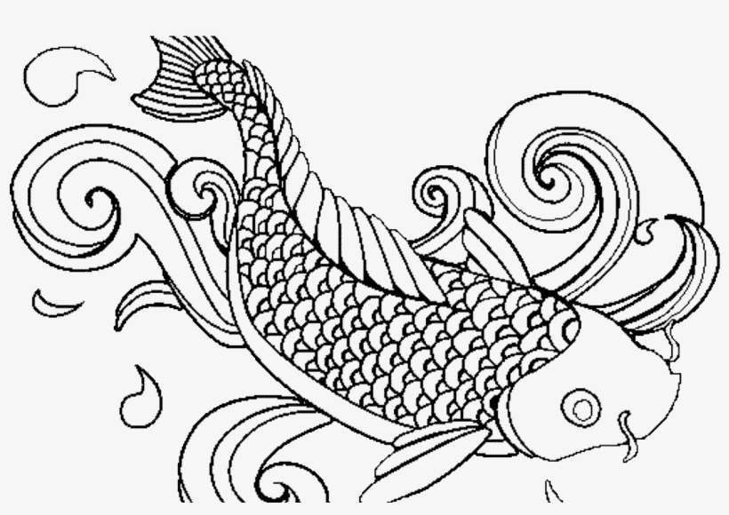 Download Coloring Pages Of Fish Goldfish And Various - Colouring For Adults  Fish Transparent PNG - 1920x1080 - Free Download on NicePNG