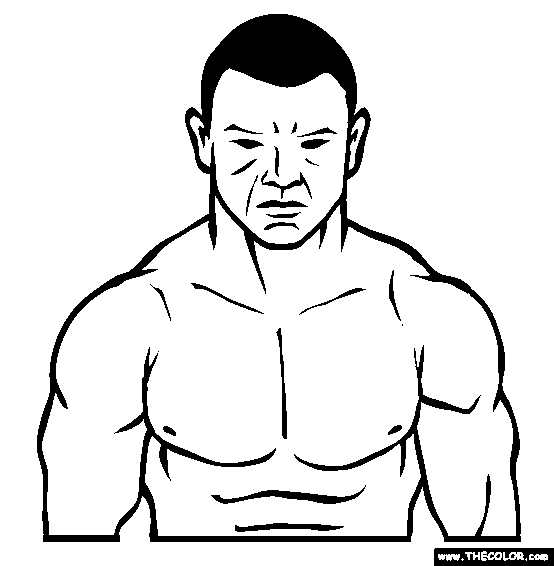 UFC coloring page | Coloring pages, How to make shorts, Art lessons