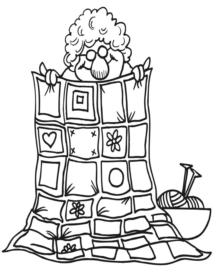 Quilt Coloring Pages - Coloring Home