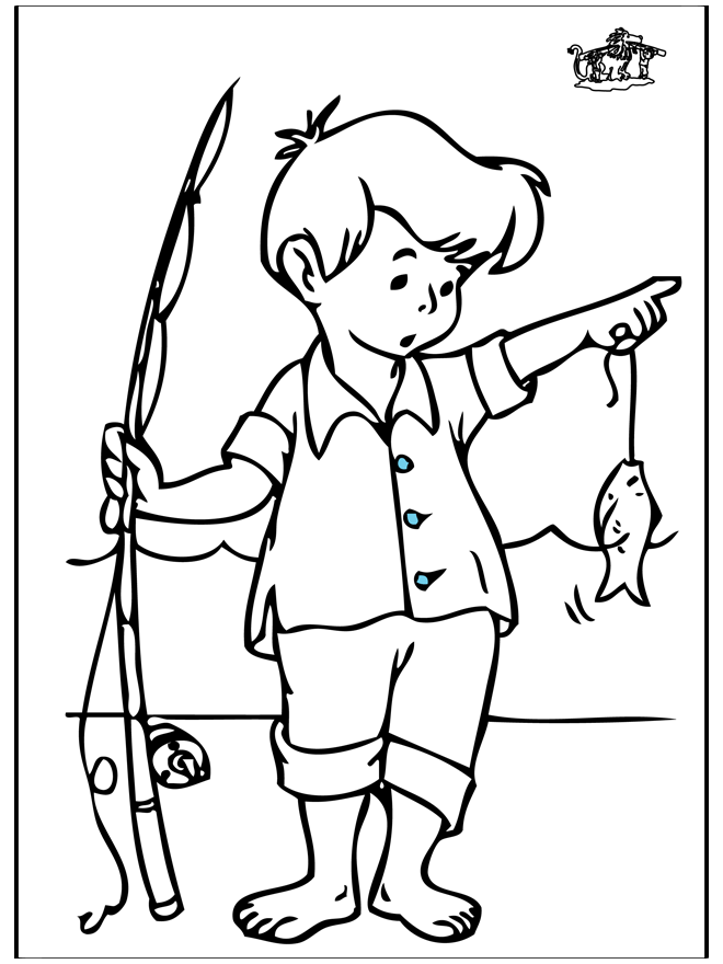 Fishing 3 - Sports coloring pages