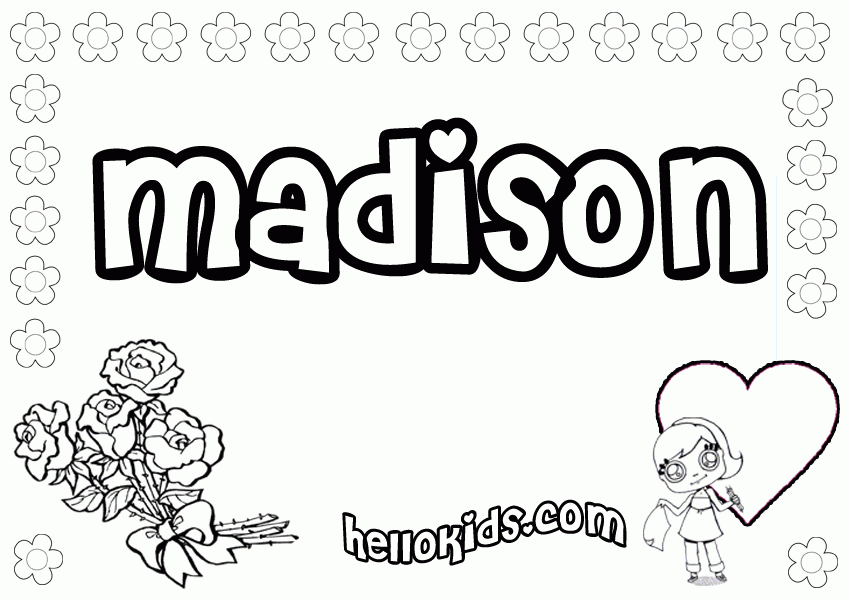 Free Printable Name Coloring Pages - Coloring Home