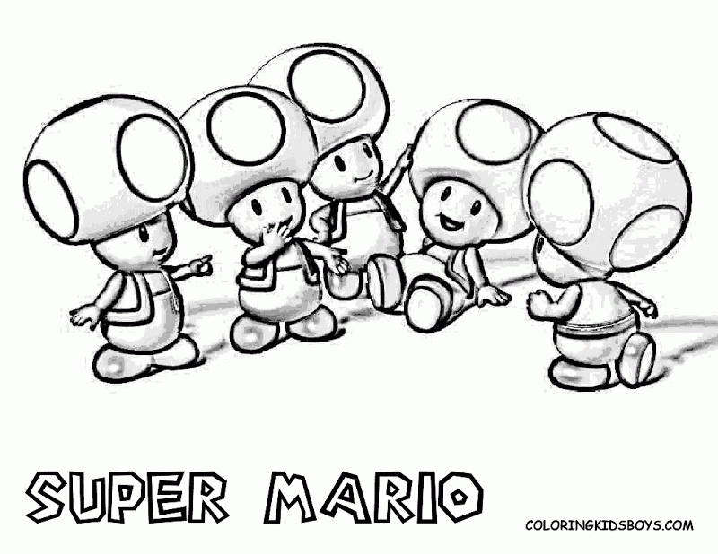 Nintendo Characters Coloring Pages Coloring Home
