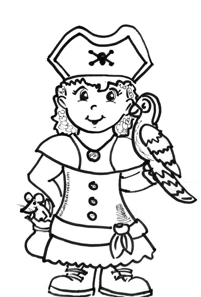little girl pirate coloring pages | Coloring Pages