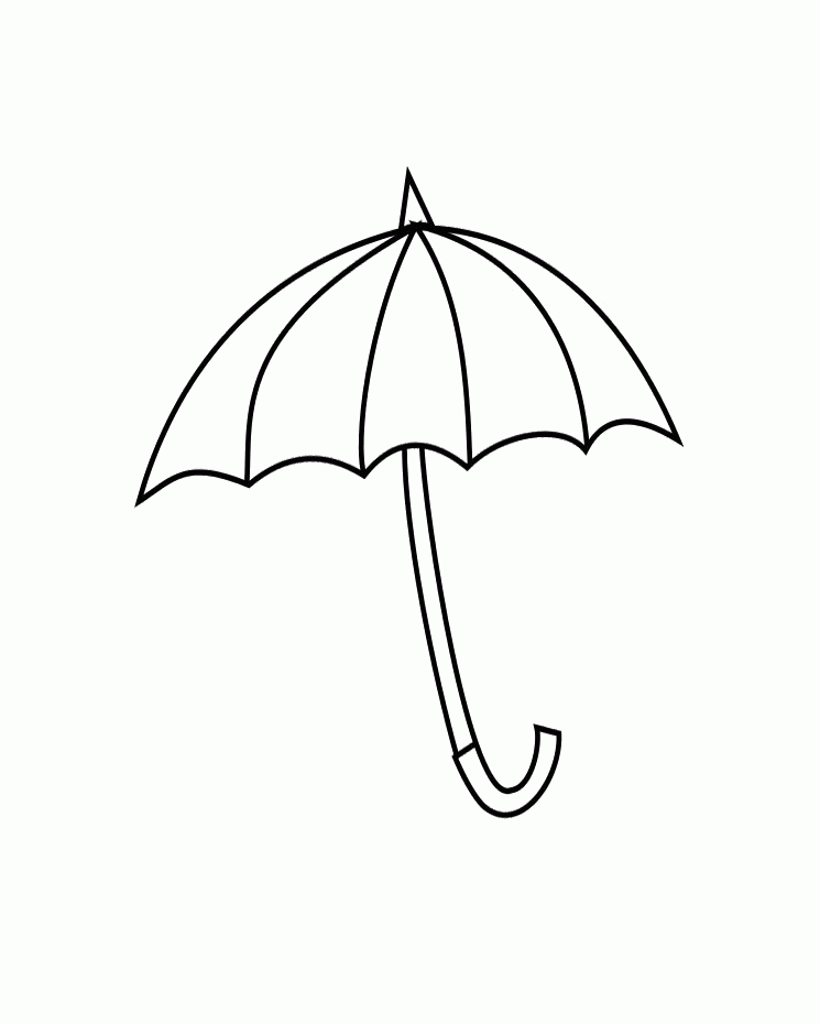 Umbrella Template - Coloring Home