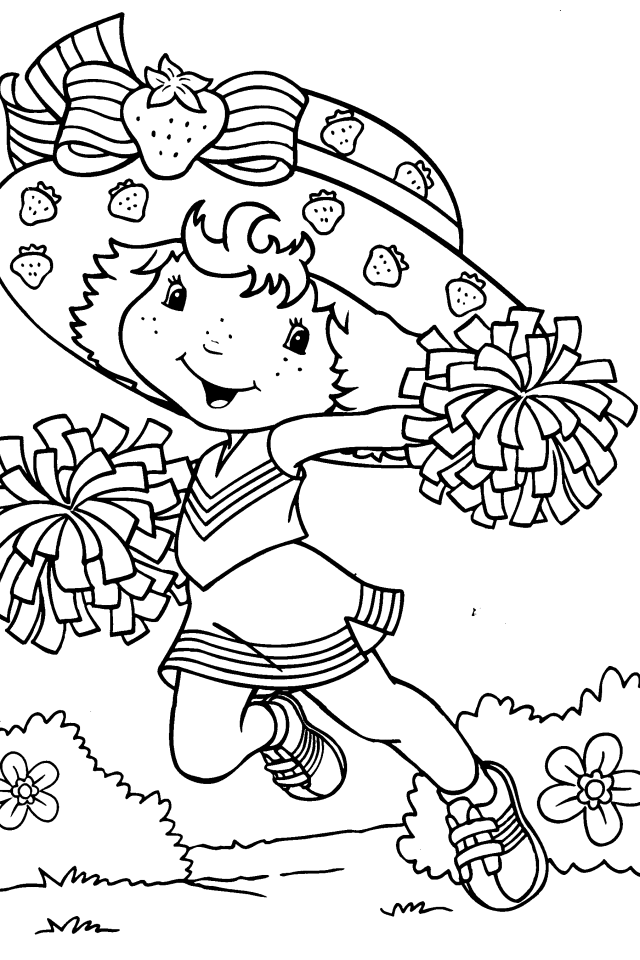 Right Click On These Strawberry Shortcake Coloring Pages To Save 