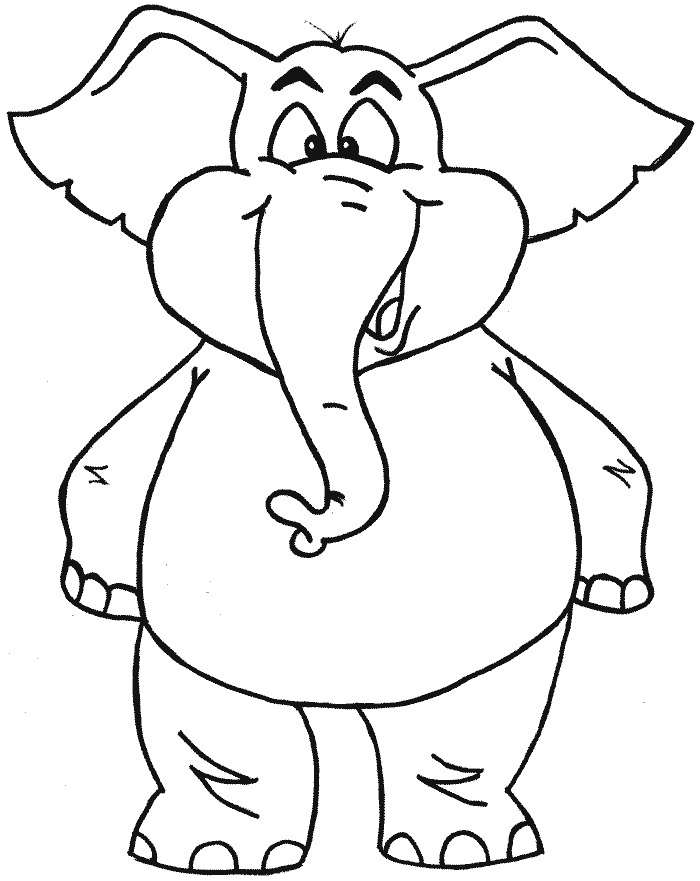Elephants 3 Animals Coloring Pages & Coloring Book