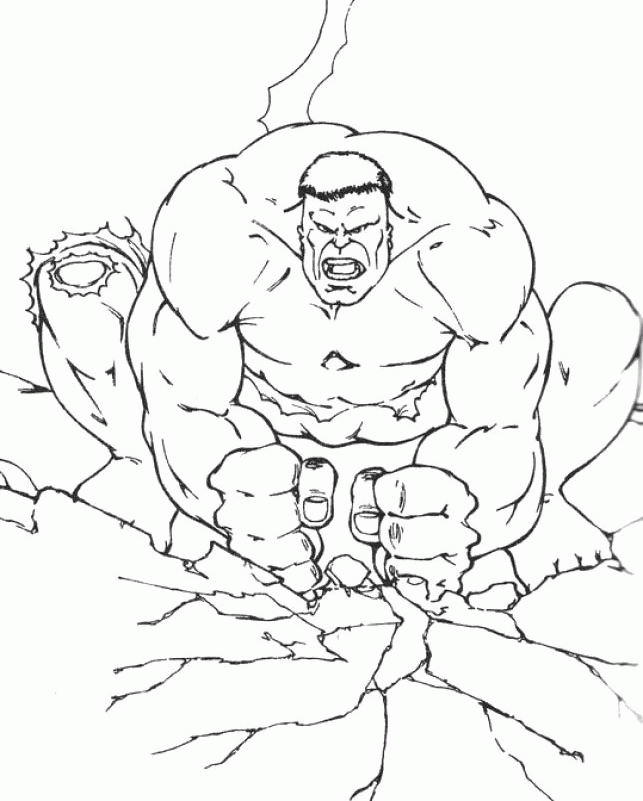 Hulk Coloring Pages  The Hulk Is A Formidable Coloring ...