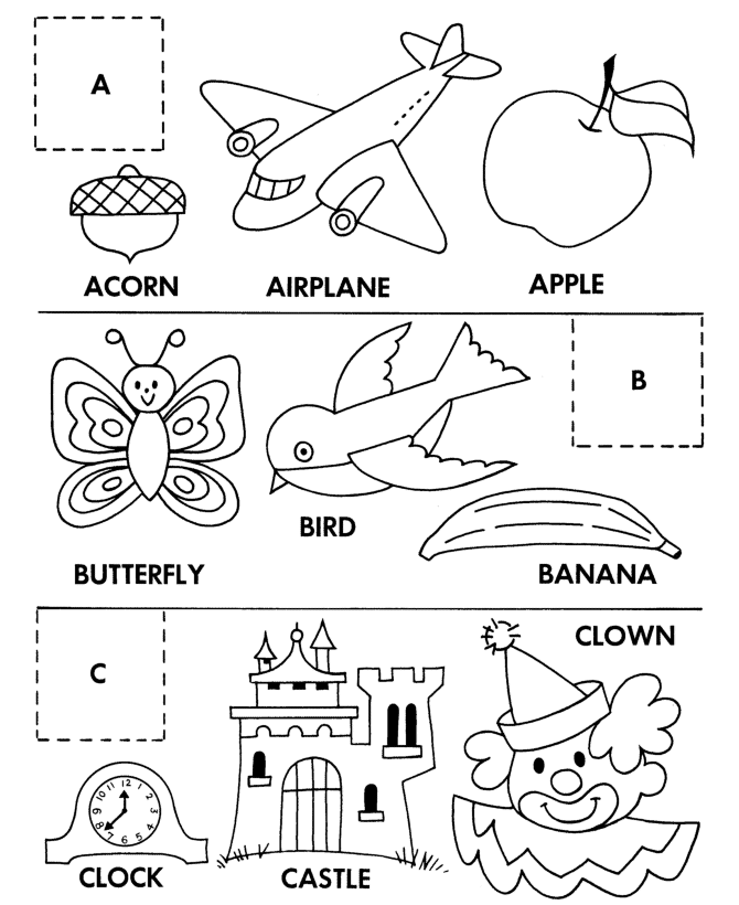 Cut And Paste Coloring Pages - Coloring Home
