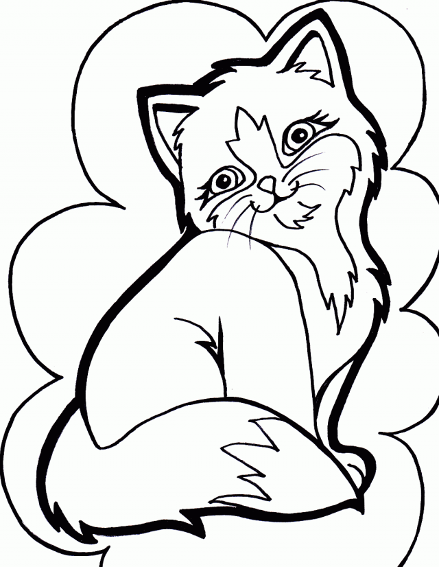 Download Kitty Coloring Pages For Kids Cat Or Print Kitty Coloring 