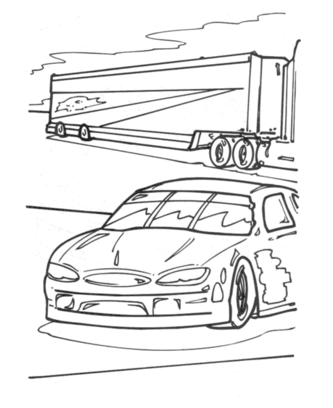 Race Car Coloring Pages | Free coloring pages