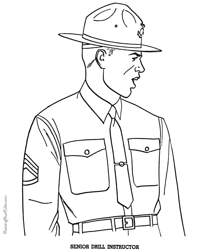 Free Military Coloring Pages 001