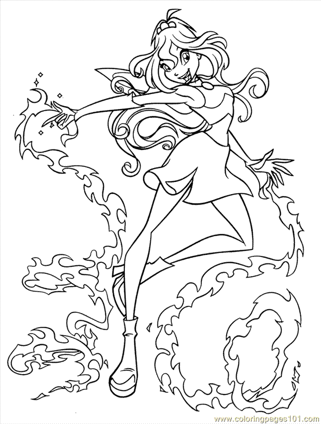 Coloring Pages Winx Club 0006 (Cartoons > Winx Club) - free 