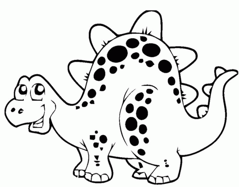 Cute Dinosaurs To Color - HD Printable Coloring Pages
