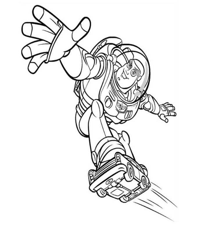 Buzz Toy Story Printable Coloring Pages For Kids Tattoo