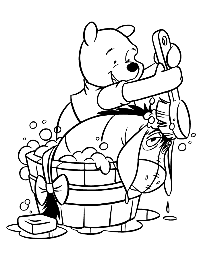 winnie the pooh characters coloring pages  coloring home