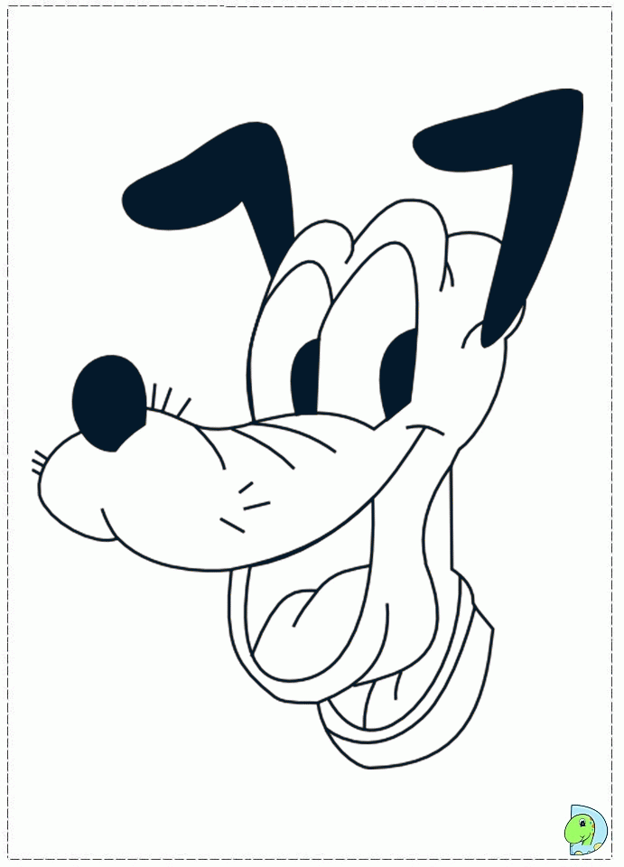 Disney Baby Pluto Coloring Pages
