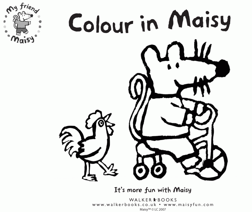 maisy Colouring Pages (page 2)