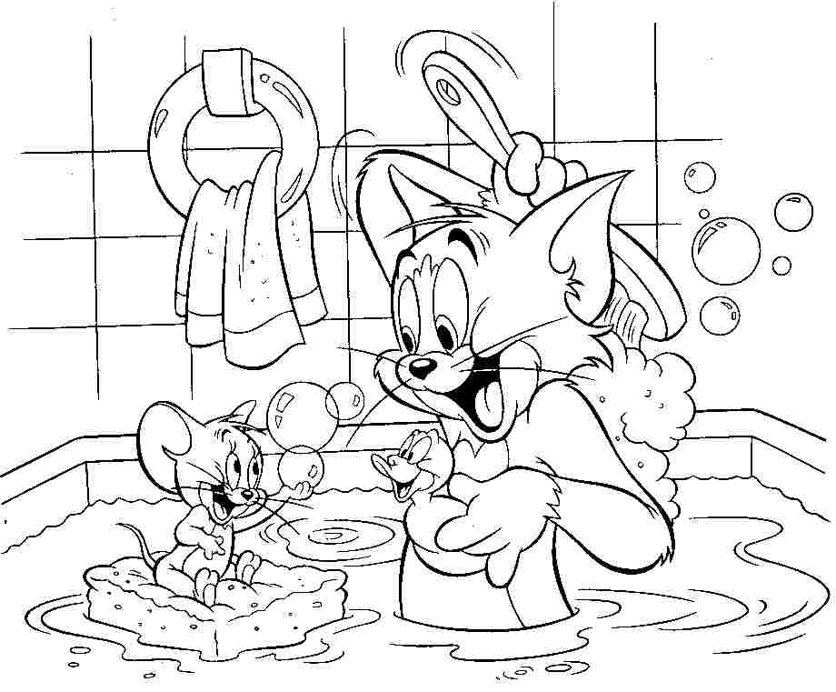 Download 129+ Tom And Jerry For Kids Printable Free Coloring Pages PNG