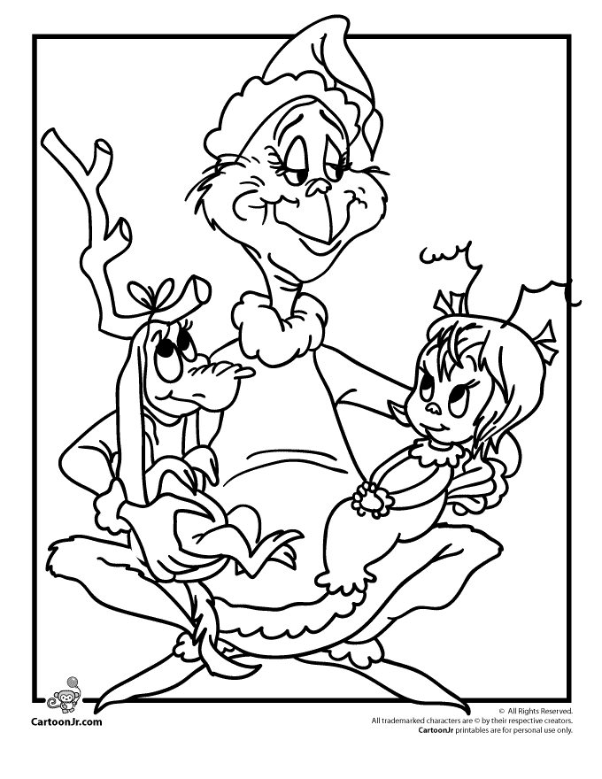 The Grinch Coloring Page - Coloring Home